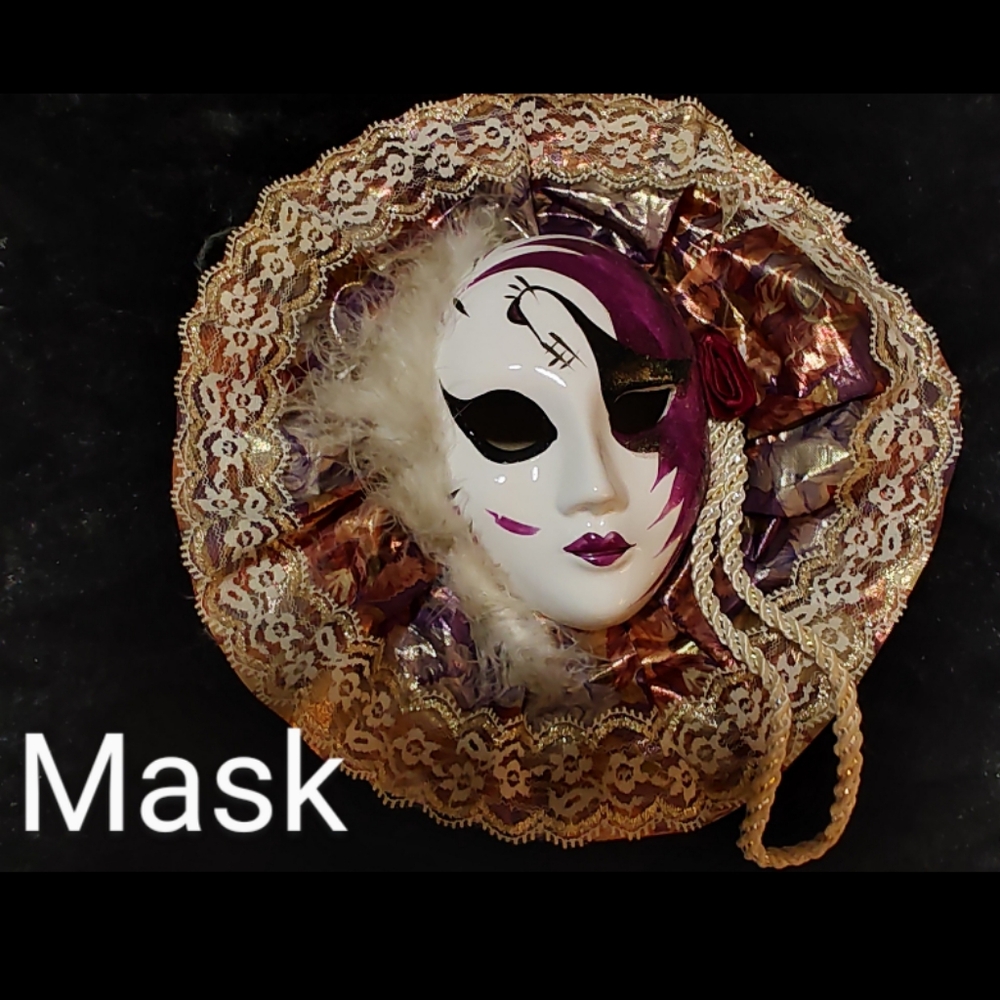 Vintage Ceramic Masks-7 piece Set